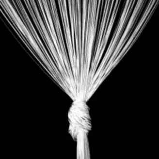 Trådgardin/strimmelgardin 90x250-Hvid - 