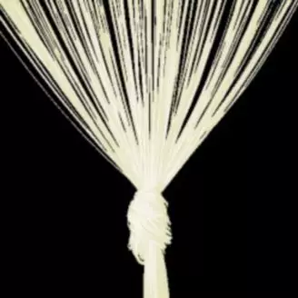 Trådgardin/strimmelgardin 90x250-Creme - 