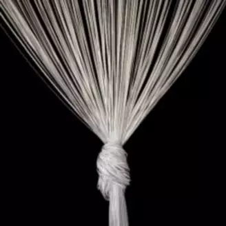 Trådgardin/strimmelgardin 90x250-Grå - 