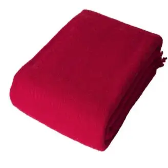 Arctic Solid Rød Plaid 130x200 - Plaider