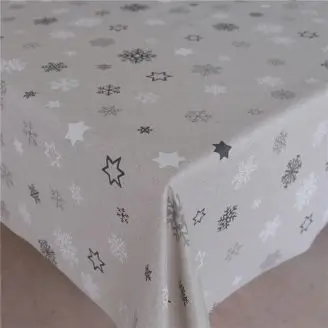 Jule Akryldug Sneflok Grå 140 cm Bred - 