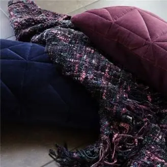 Quiltet velour Pude 40x60 - 