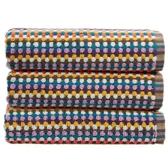 Carnaby Stripe Håndklæde Multi, 76x137 - 