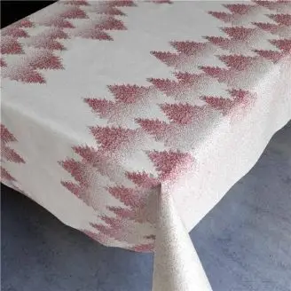 Akryldug Graner Natur/Rød 140 cm Bred - 