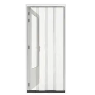 Fluenet /insekt lamel dør 95x240 cm Lysgrå - 