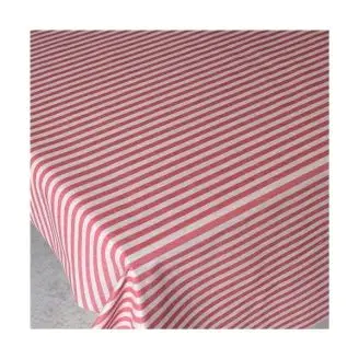 Akryldug Stripe Rød/hvid 140cm Bred - 