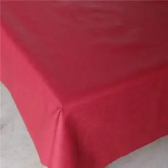 Hør Akryldug Elver Rød 140 cm Bred - 