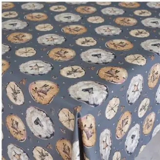 Akryldug Log Grå 140 cm Bred - 