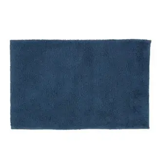 Christy Deep Pile Bademåtte m/antiskrid Denim, 50x80 - Bademåtter