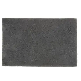 Christy Deep Pile Bademåtte m/antiskrid Ash grey 50x80 - Bademåtter