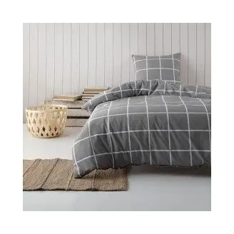 bySKAGEN 2 sæt Bambus Sengesæt Gitte Grå, 140x220 - 140x220