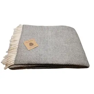 BySKAGEN Uldplaid Grå - Plaider