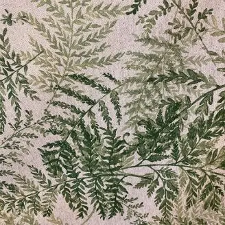 Akryldug Grønne Bregner 157 cm Bred - 