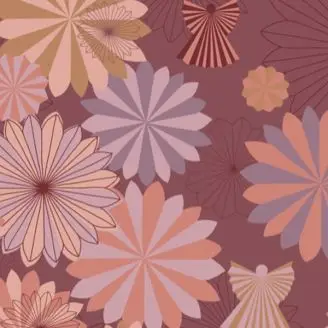 Akryldug Engle Purple 140 cm Bred - 