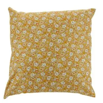 Pyntepude - Blomster Gul - Pyntepuder