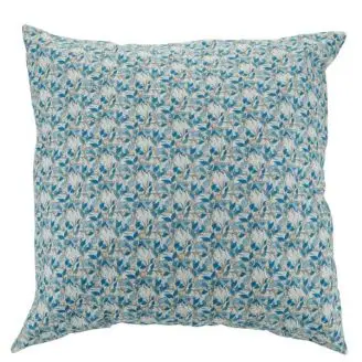 Pyntepude - Blomster Blå - 