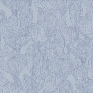 Akryldug - Flora blå 140cm bred - 