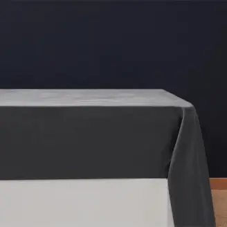 Glat lagen - Bomuldssatin 150x250cm Mørkgrå - Lagner