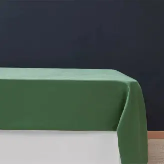 Glat lagen - Bomuldssatin 240x250cm Grøn - Lagner