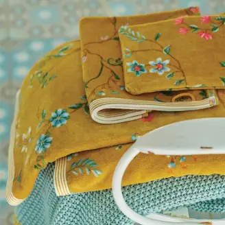 Håndklæde - Les Fleurs gul - Pip Studio