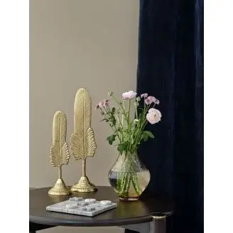 Dekorations fjer i guld, H46cm - 