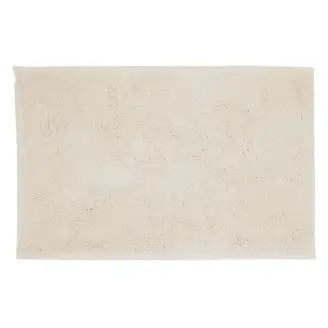 Christy Deep Pile Bademåtte m/antiskrid Parchment, 50x80 - Bademåtter