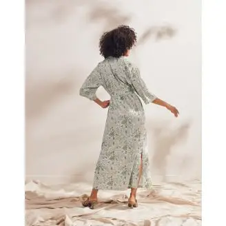 Jula Ophelia kimono Hazy Blue str. M - Morgenkåber og Kimonoer