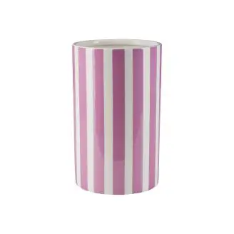 Bahne vase m/pink striber - Bahne