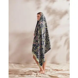 Strandhåndklæde Fela Sloe Blue 100x180 - Essenza