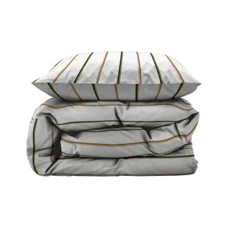 Sengesæt Organic Stripe White 140x200cm - Södahl/Sødahl