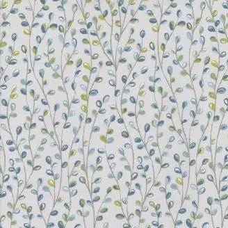 Akryldug grå m. blå/grønne spirer 140cm - Engholm