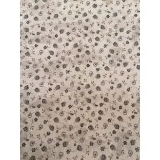 Akryldug Mini Fleurs grå brd. 140cm - Akryldug