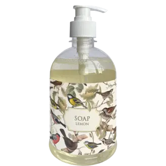 Håndsæbe m/ pumpe Citron/Nordiske fugle 500 ml - Tilbehør