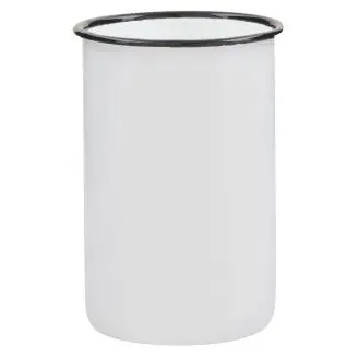 Tandkrus emalje, Hvid - Ib Laursen