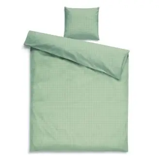 Luna sengesæt Army Grey 140x200cm Dobby vævning - Engholm