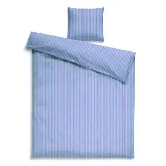 Sengesæt Pinstribe Percale 140x200 Lavendel - Engholm