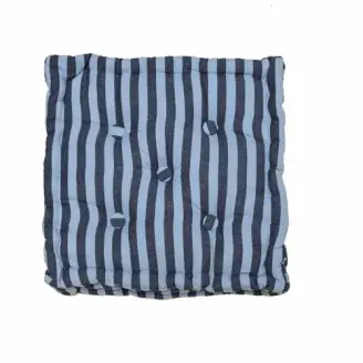 Box hynde 8 cm Genbrugsbomuld Lys/Mørkblå strib - Udeliv