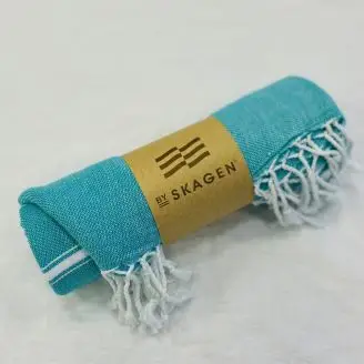 Hammam Håndklæde 90x170 Turkis - Håndklæder