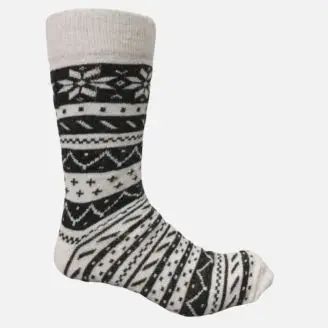 Uldsokker Tromsø Nature/Dark Grey str. 35/38 - bySKAGEN