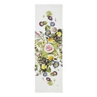 Bordløber Hør Flower Garden 45x145cm - Borddækning