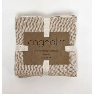 Karklud Dagmar 3-pak 25x25cm Beige - Engholm