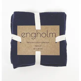 Karklud Dagmar 3-pak 25x25 Indigo - Engholm