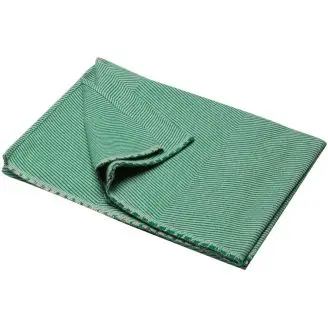 Nova Bomuldstæppe Herringbone Emerald 140x200cm - Udeliv