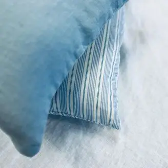 Pudebetræk Linen Basic Dusty Blue 45x45cm - Udeliv