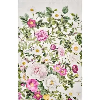Øko Viskestykke Rose Flower Garden 50x70cm - Køkkentekstiler