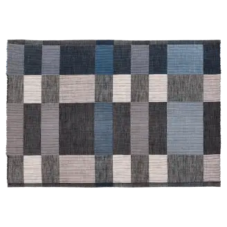 Dækkeserviet - Block Grey/Blue 33x48 - Borddækning