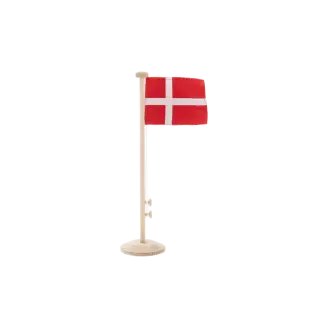 Celebrate Flagstang - Natur Eg 28 cm - Borddækning