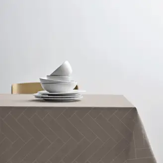 Damask Dug - Tiles Taupe 140x270 - Køkken