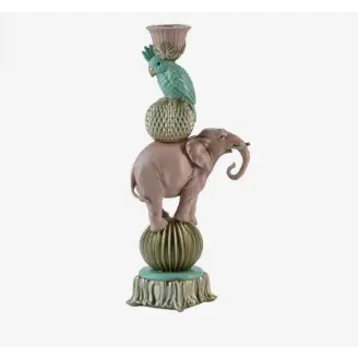 Lysestage Elefant 27 cm Høj - Bahne