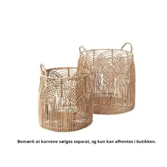 Mari Rattan Kurv - Lille 41x35 cm - Tilbehør